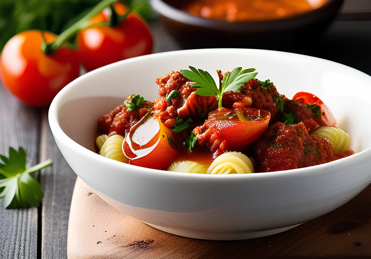 Gnocchi Meat Sauce Pan