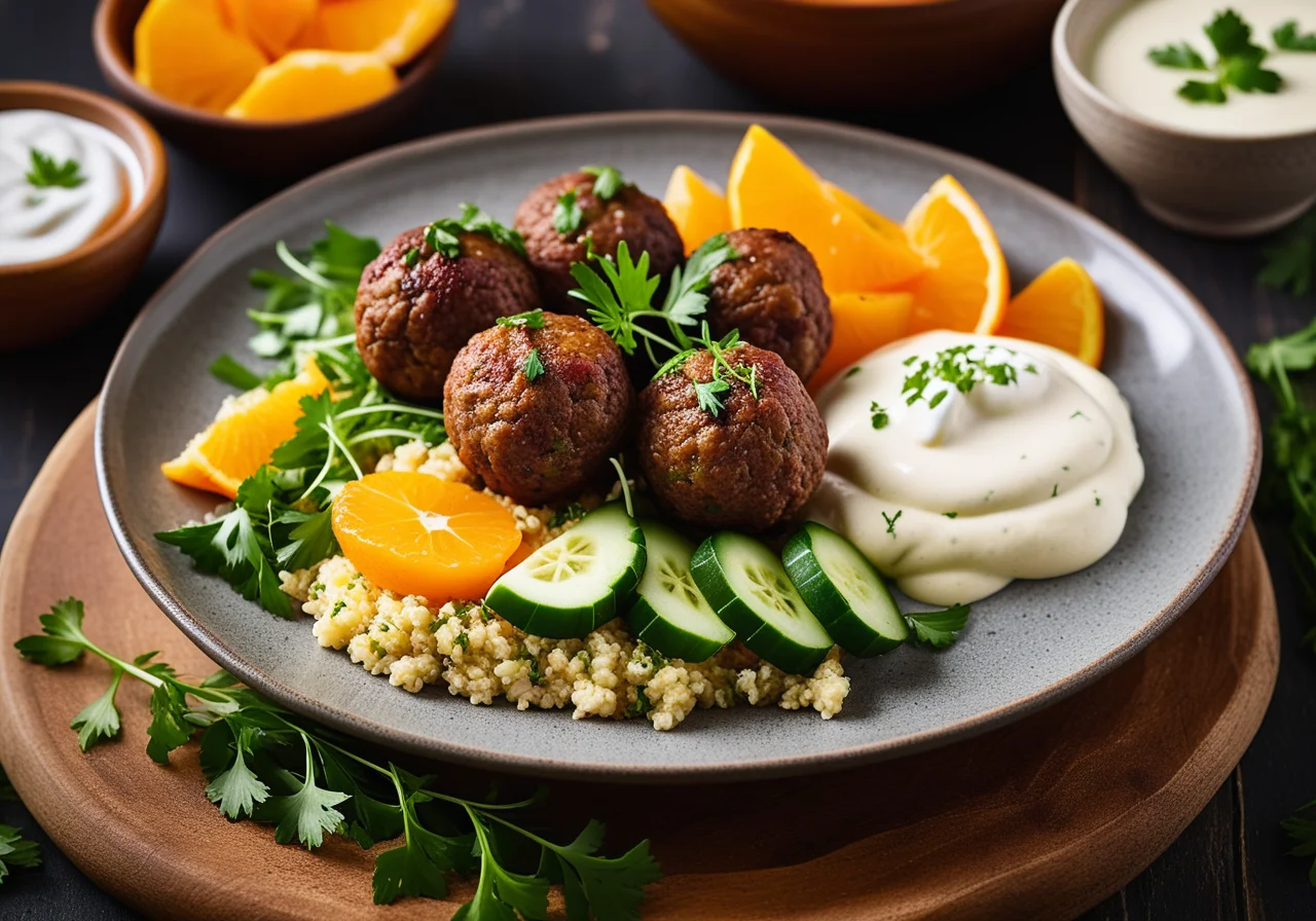 Köfte with Bulgur Salad