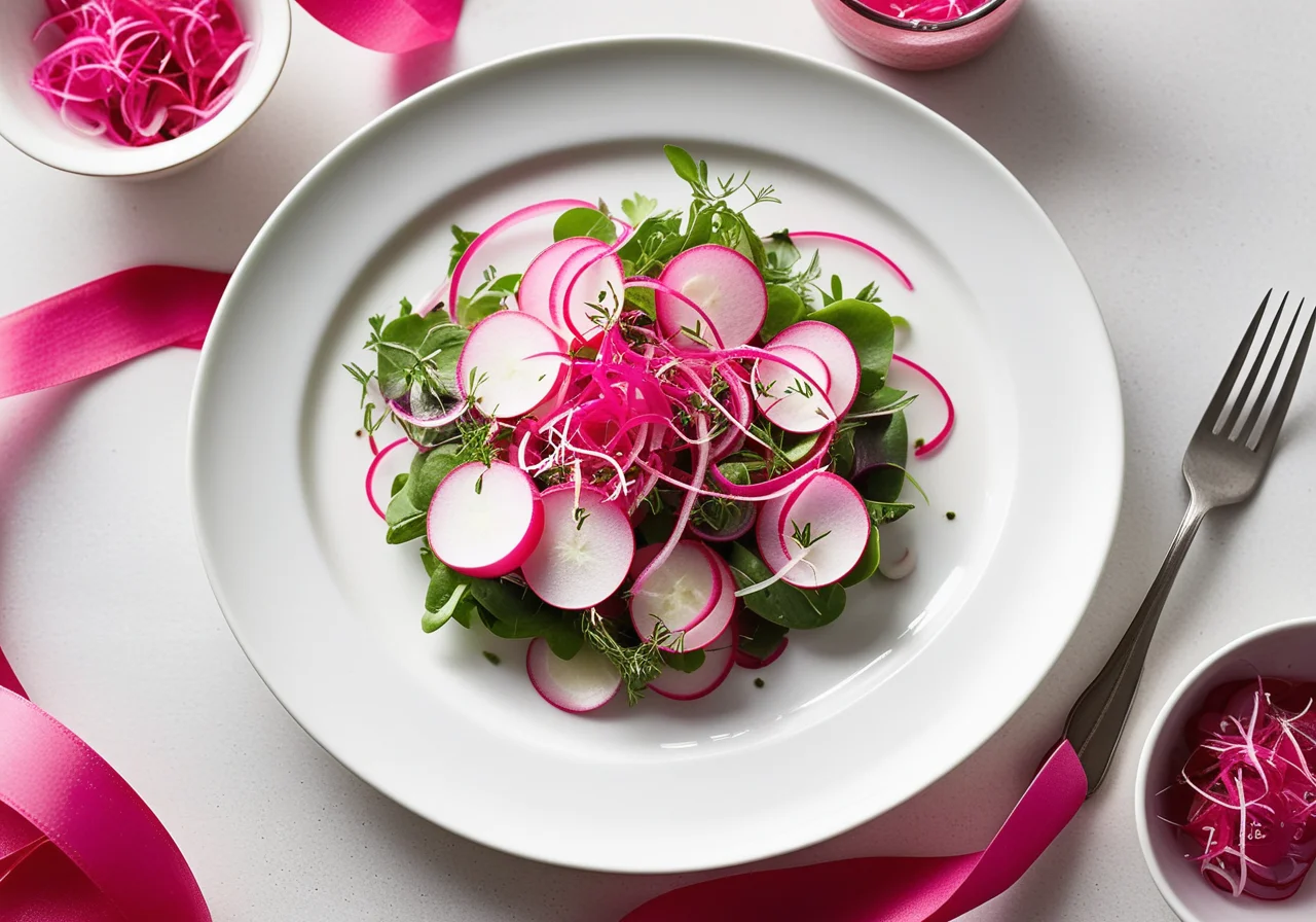 Radish Salad with Pickled Herring