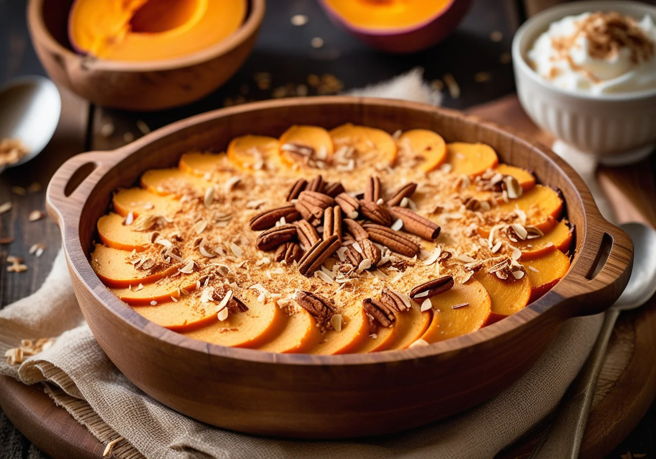 Sweet Potato Gratin with Coconut