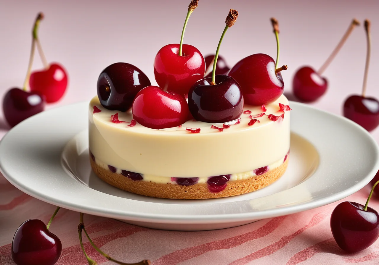 Cherry Quark Trifle