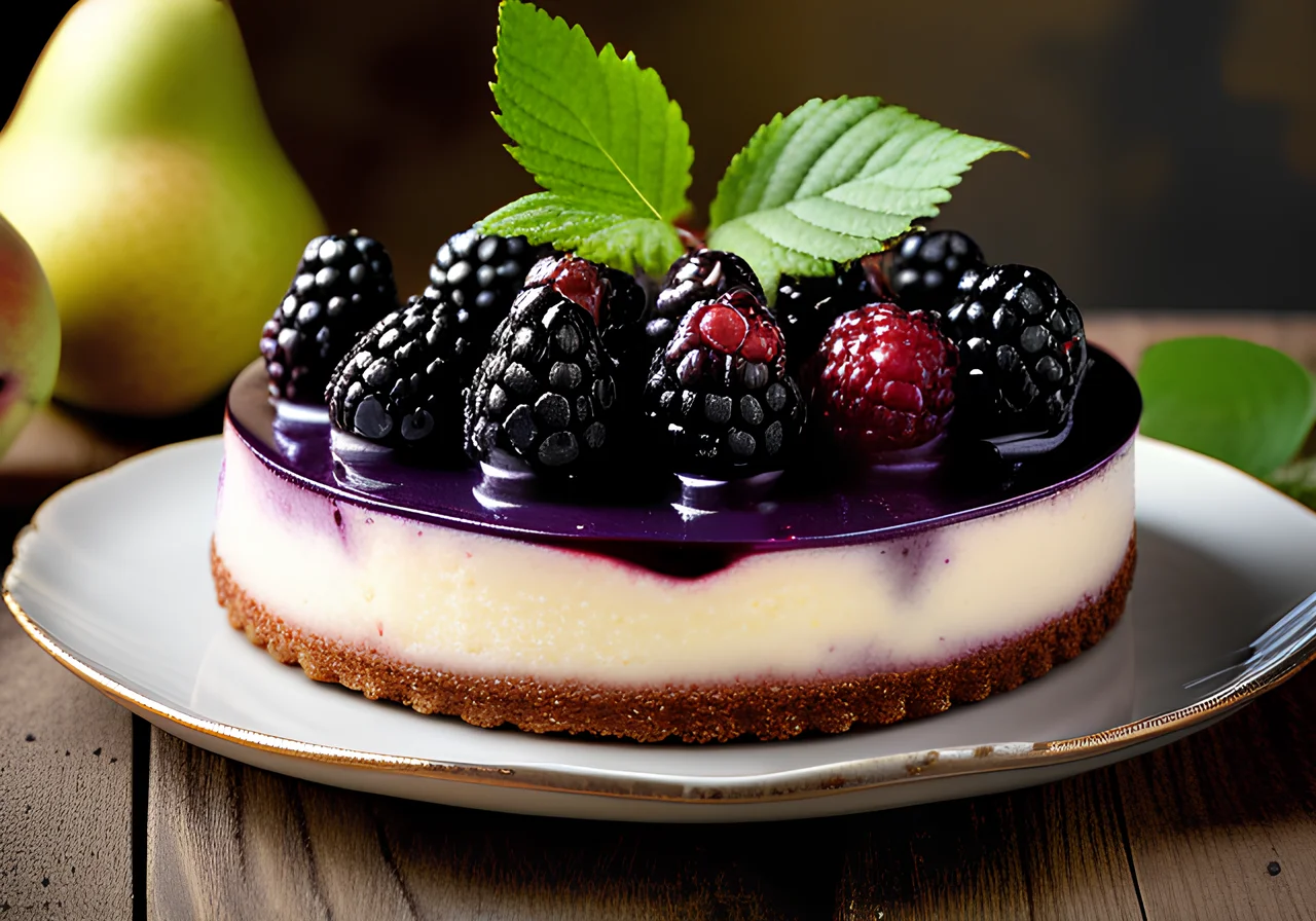 Blackberry Cream Cheese Cake