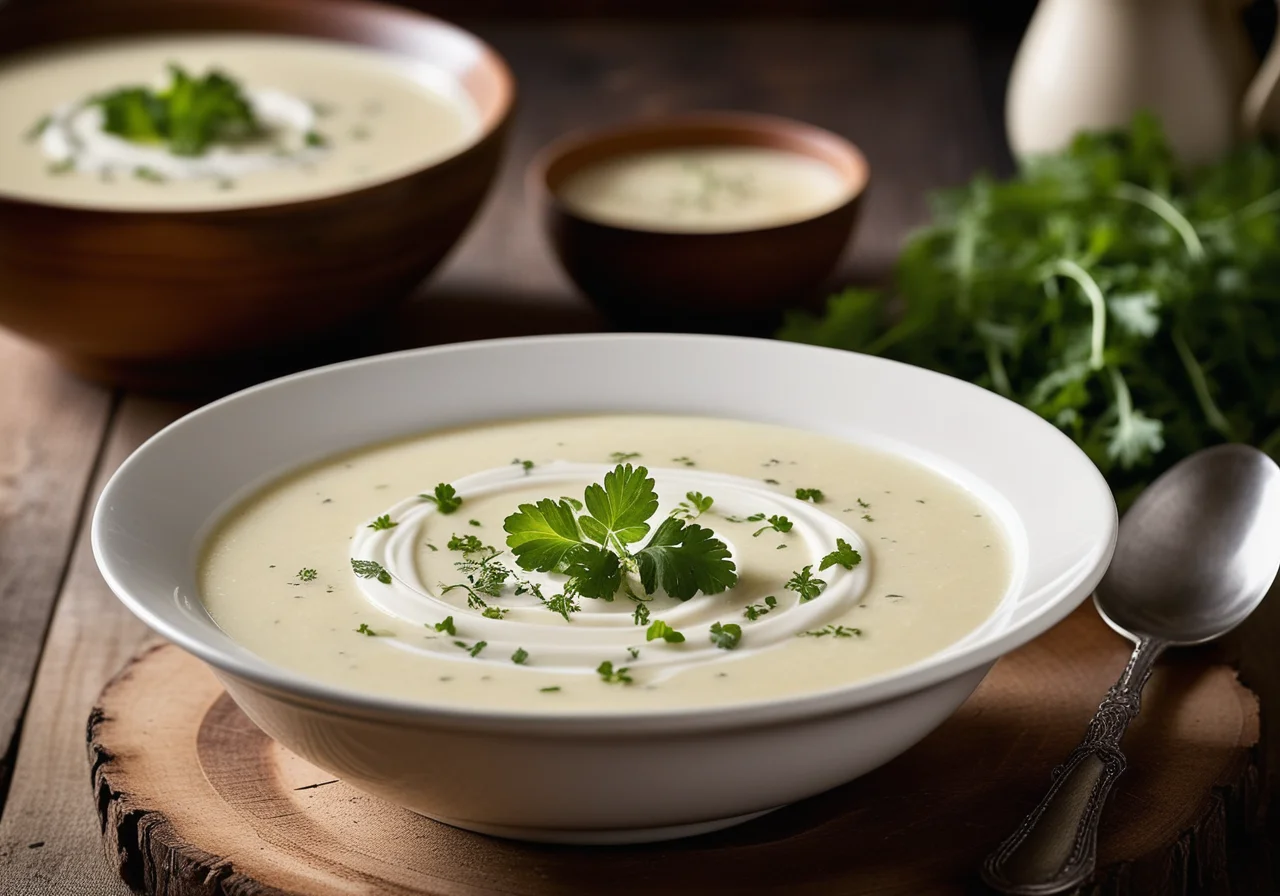Kohlrabi Potato Soup