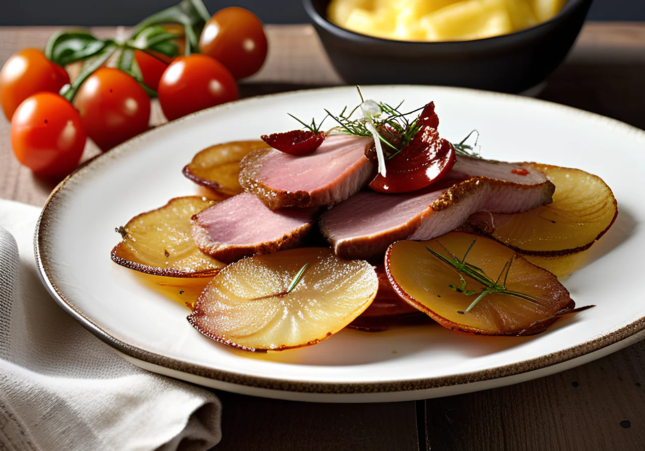 Fried Potatoes with Meat and Onions (Tiroler Gröstl)