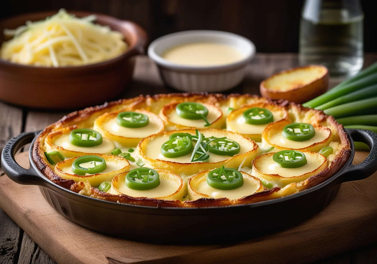 Potatoes Gratinated with Cheese