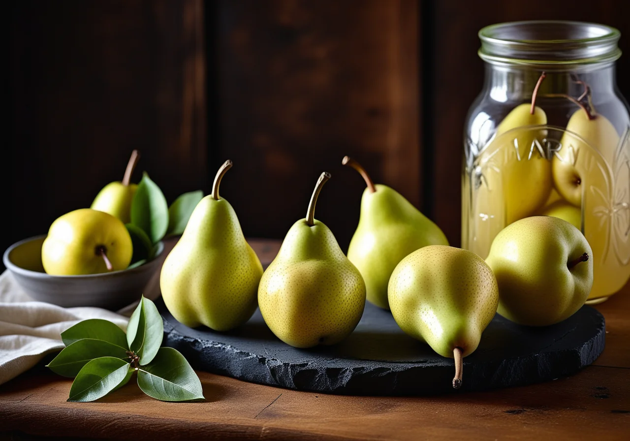 Pickled White Wine Pears