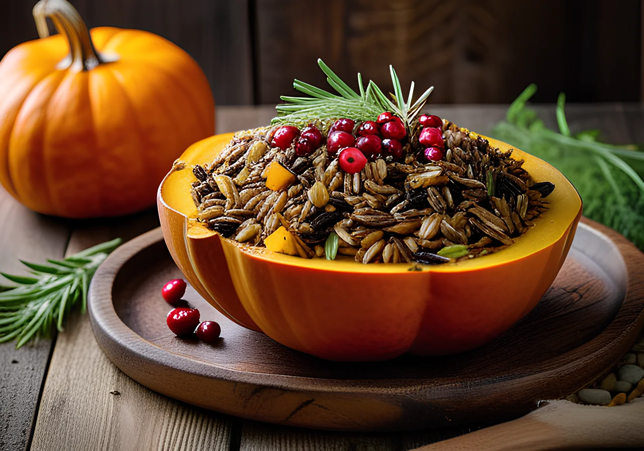 Pumpkin with Rice Filling