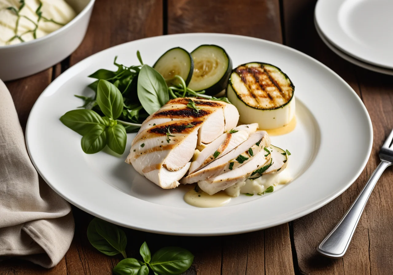 Chicken Breast with Zucchini-Mozzarella Filling