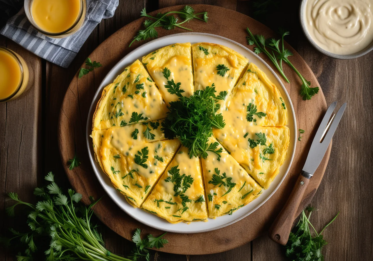 Cheese Chives Omelette