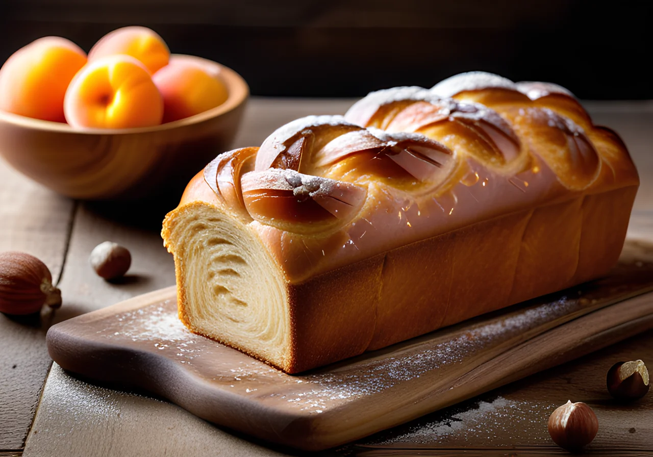 Yeast Loaf with Marzipan and Nuts