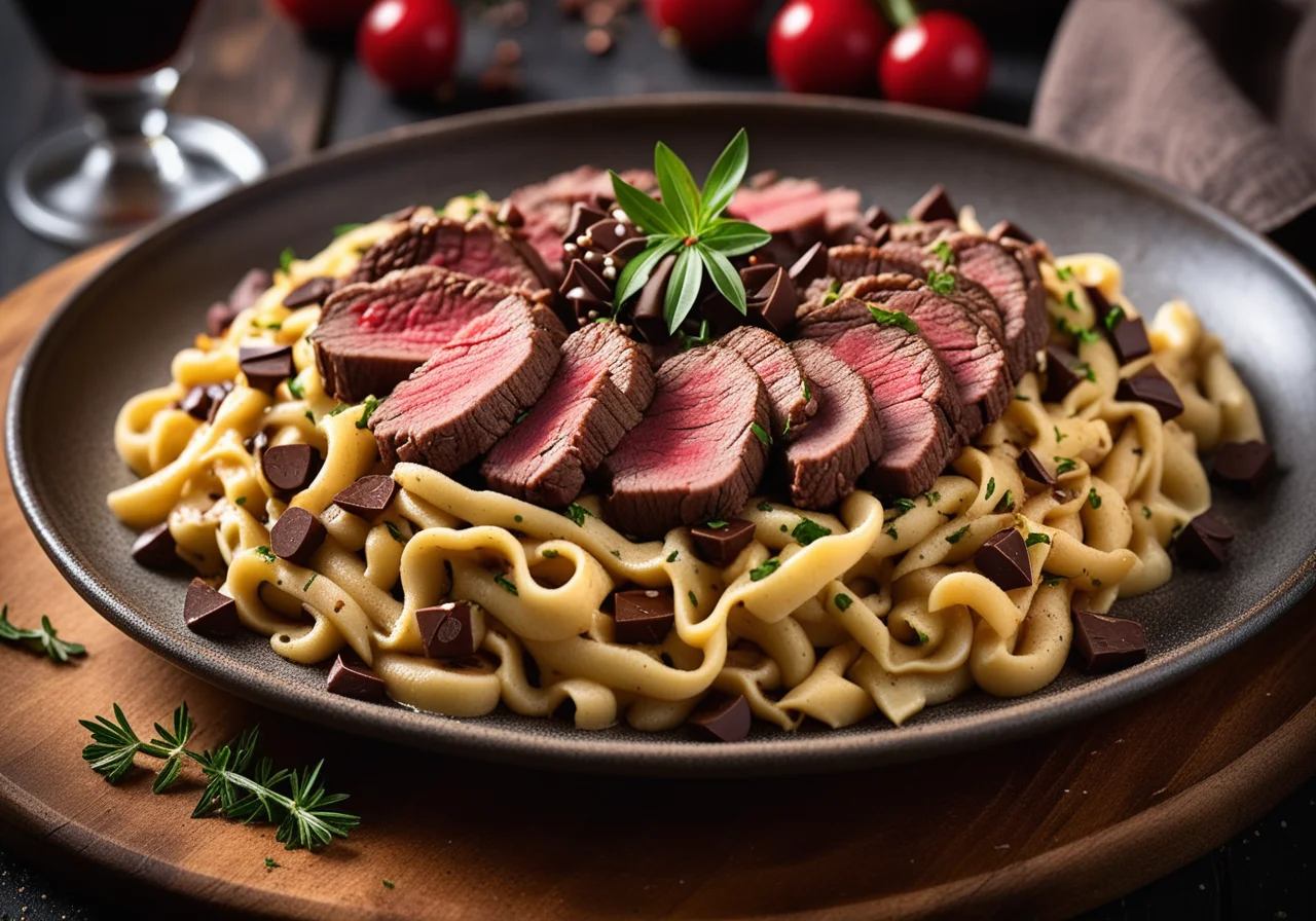 Sour Roast Beef with Spaetzle