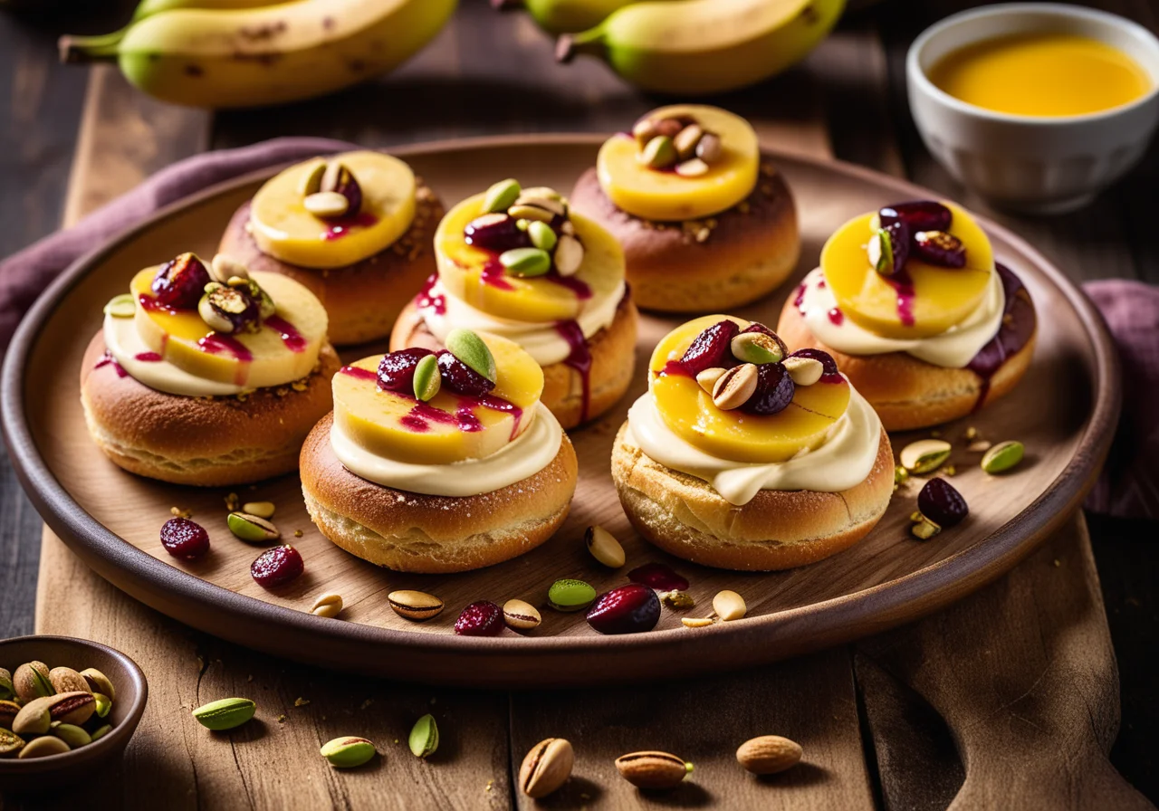 Bread Rolls with Plum Spread