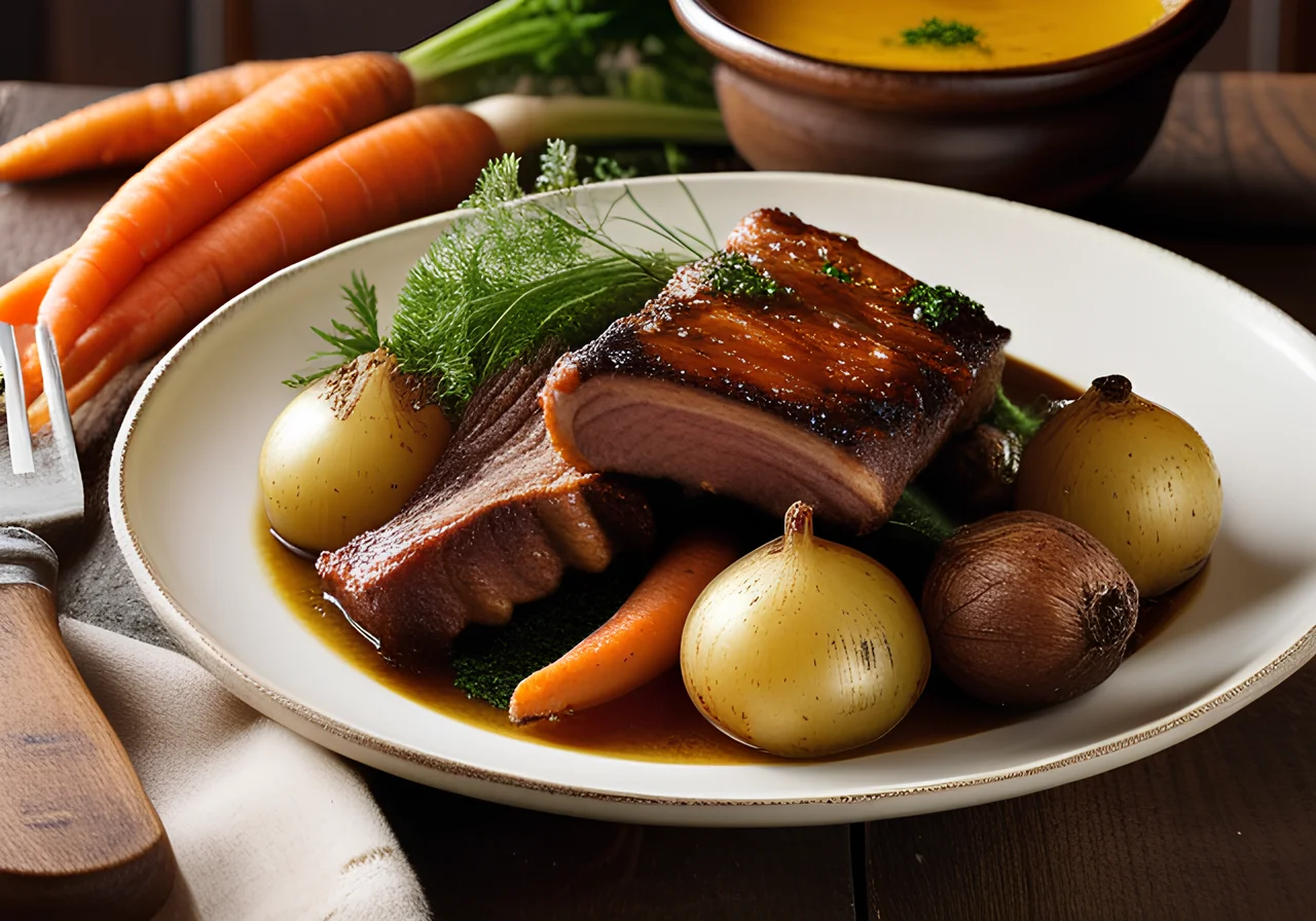 Thick Rib with Bouillon Vegetables