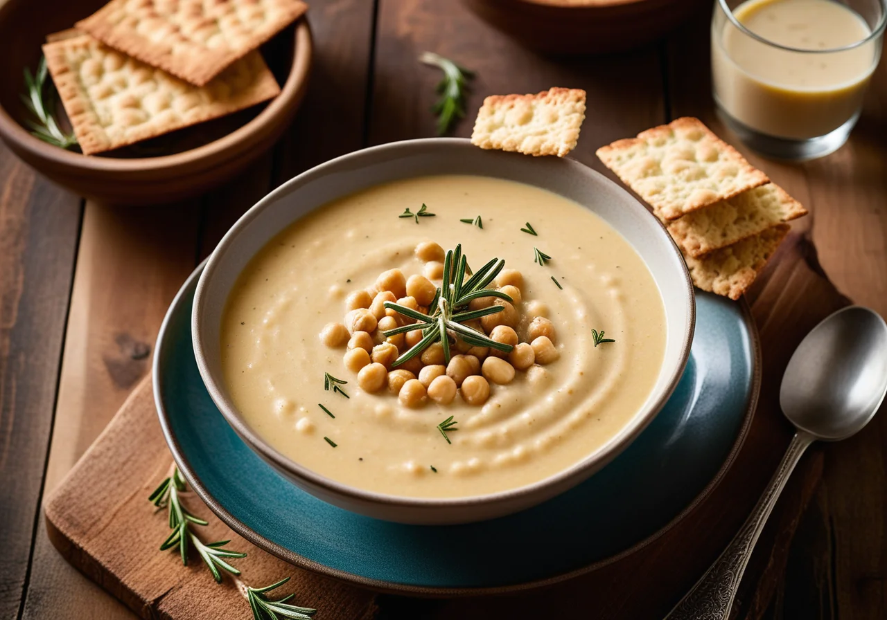 Chickpea Soup with Papadam