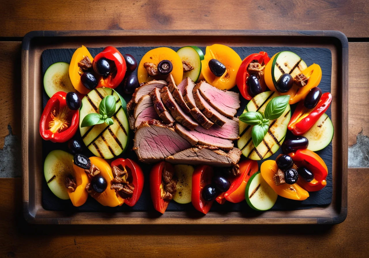 Baked Lamb Rack with Vegetables