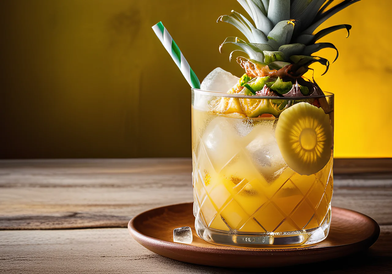 Pineapple Cocktail Without Alcohol