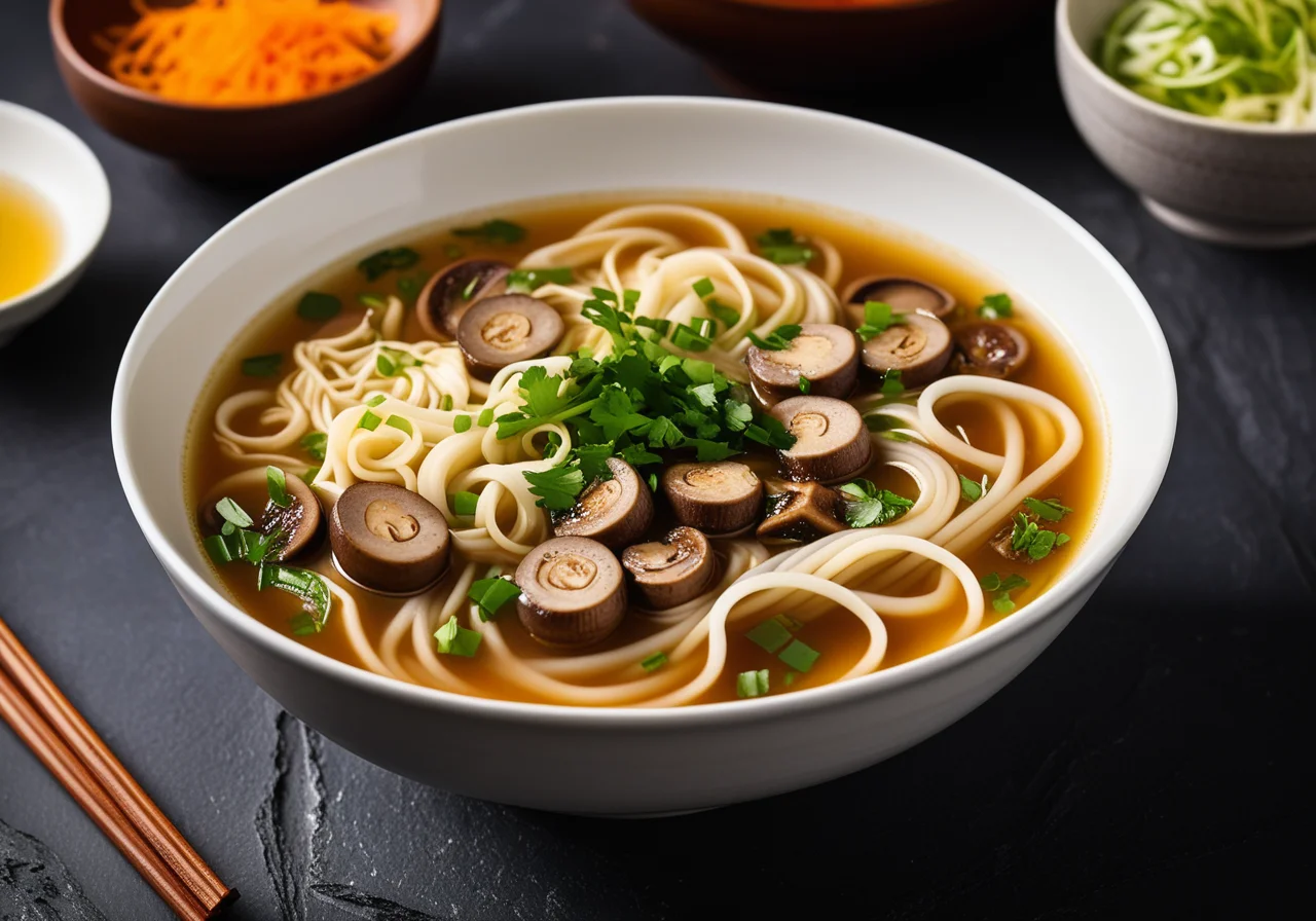 Asian Noodle Soup with Tofu