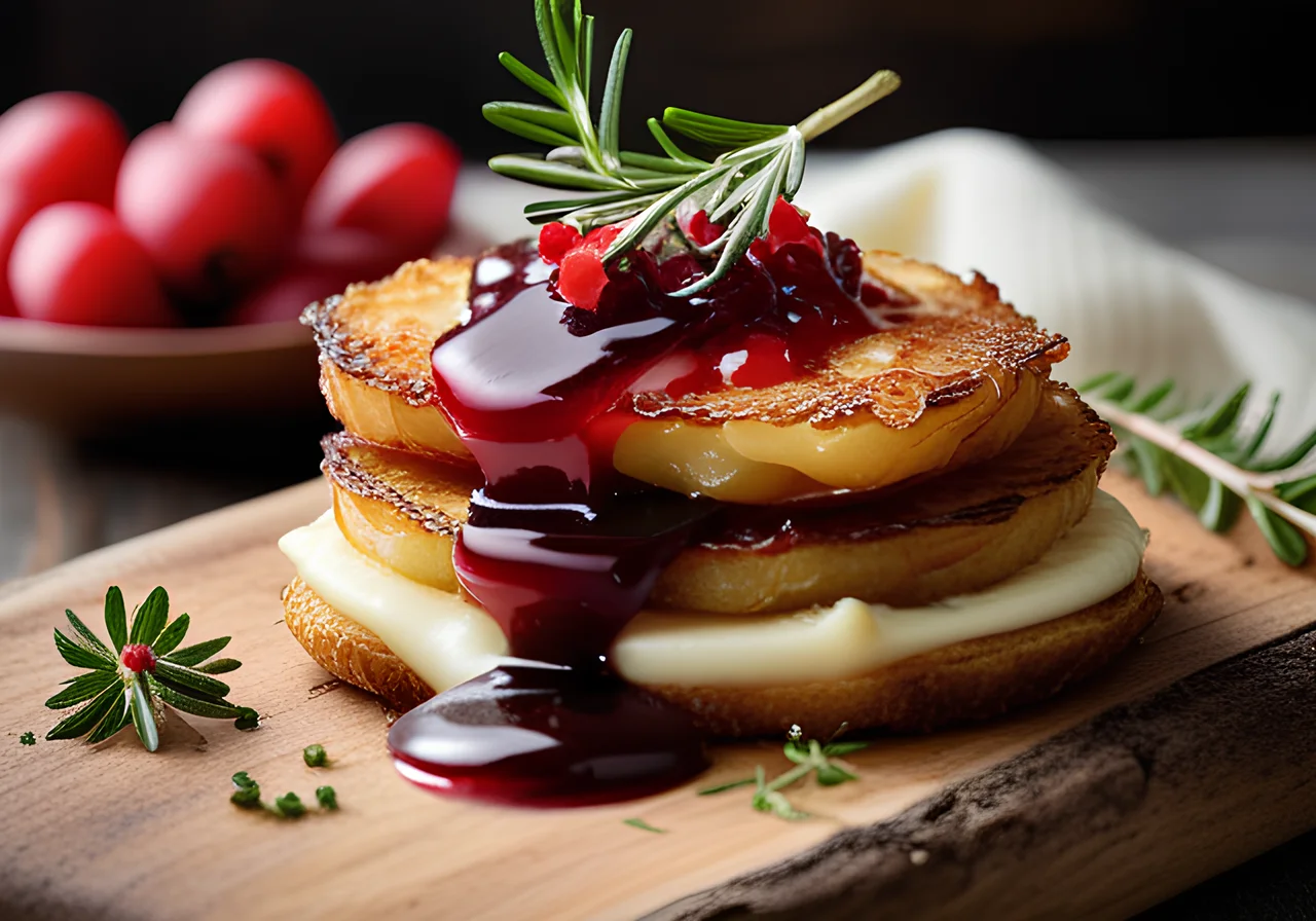 Rösti with Camembert and Lingonberries