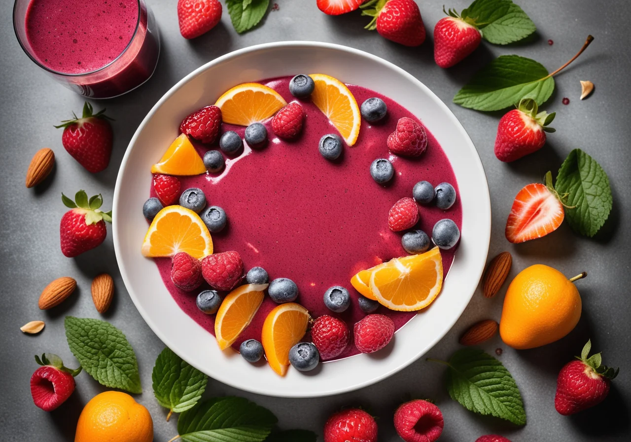 Berry Smoothie Fruit Salad