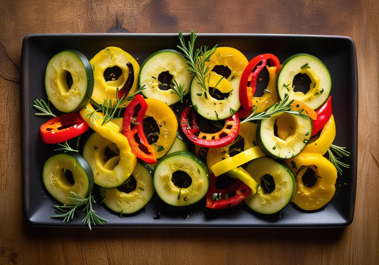 Zucchini and Pepper in Marinade