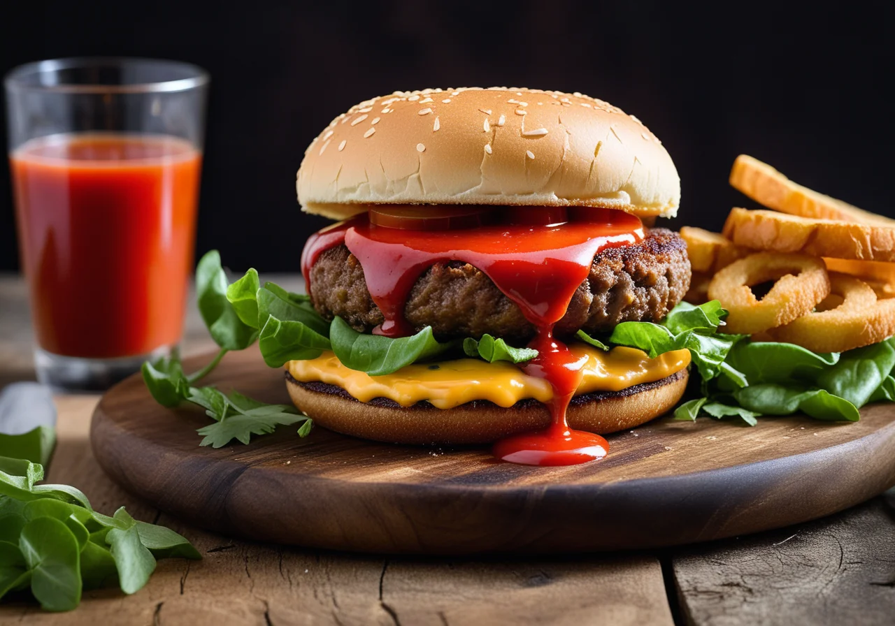 Cheeseburger with Tomato Confit