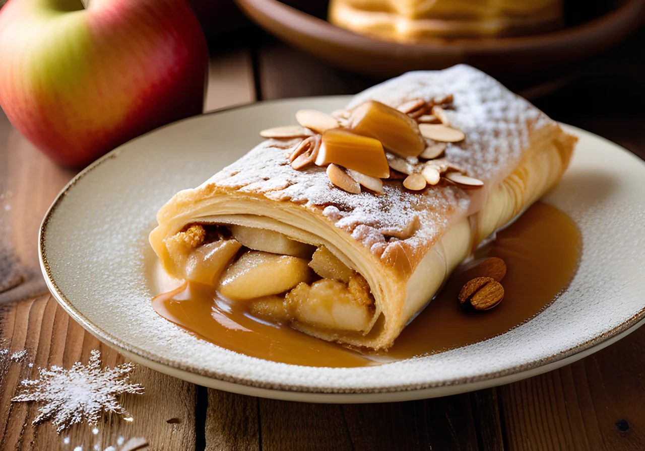 Apple Strudel with Puff Pastry
