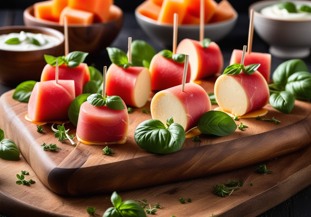 Mozzarella Ham Rolls