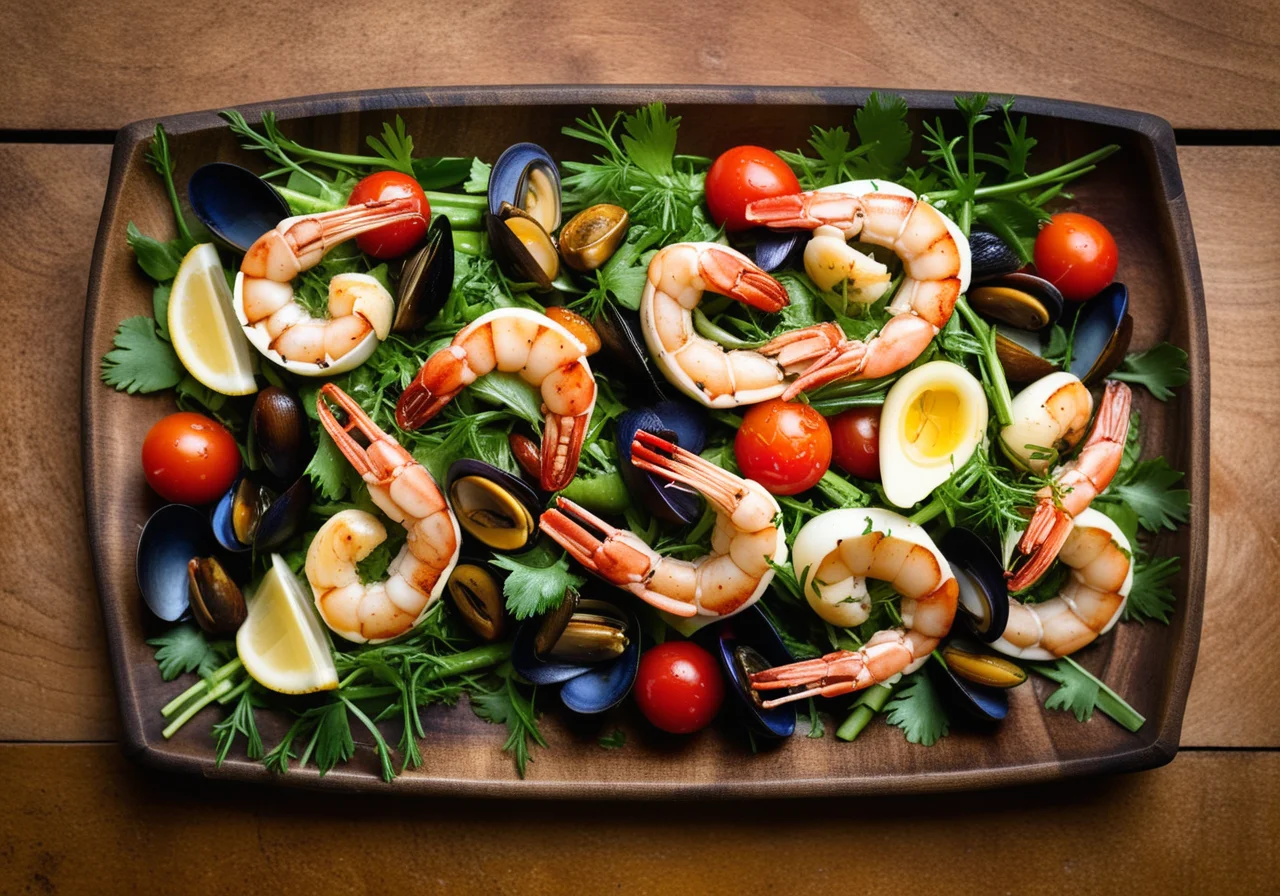 Frutti di Mare Salad with Vegetables