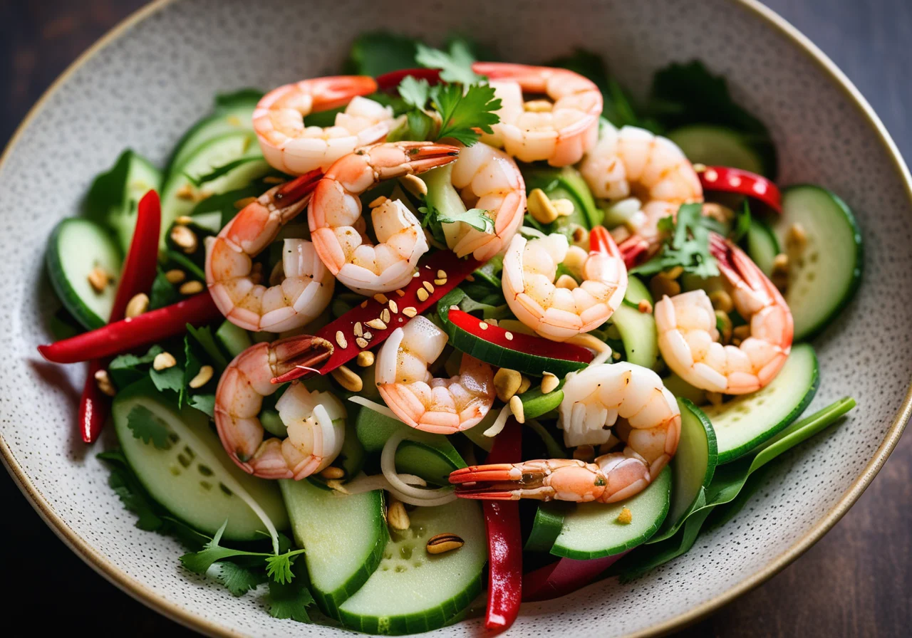 Lotus Salad with Shrimp