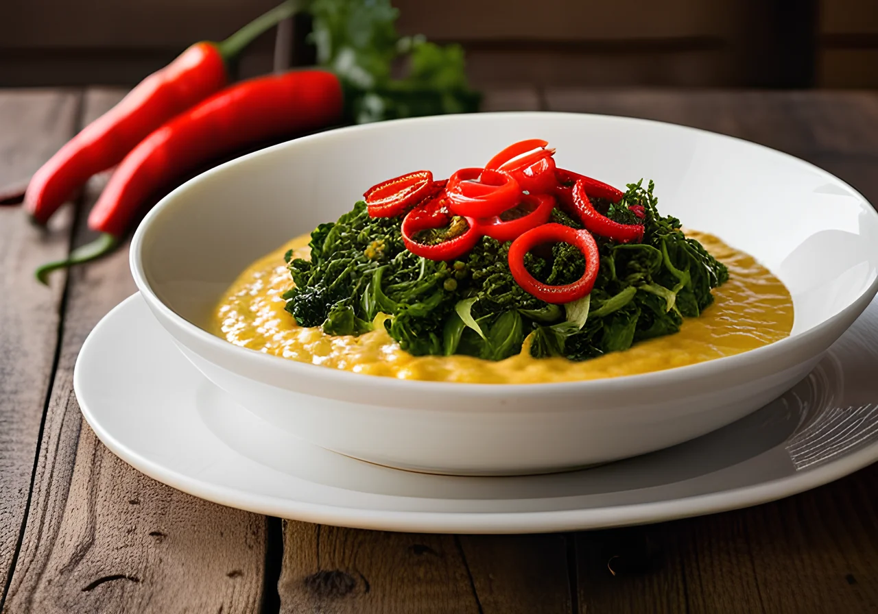 Lentil Pan with Savoy Cabbage and Yogurt