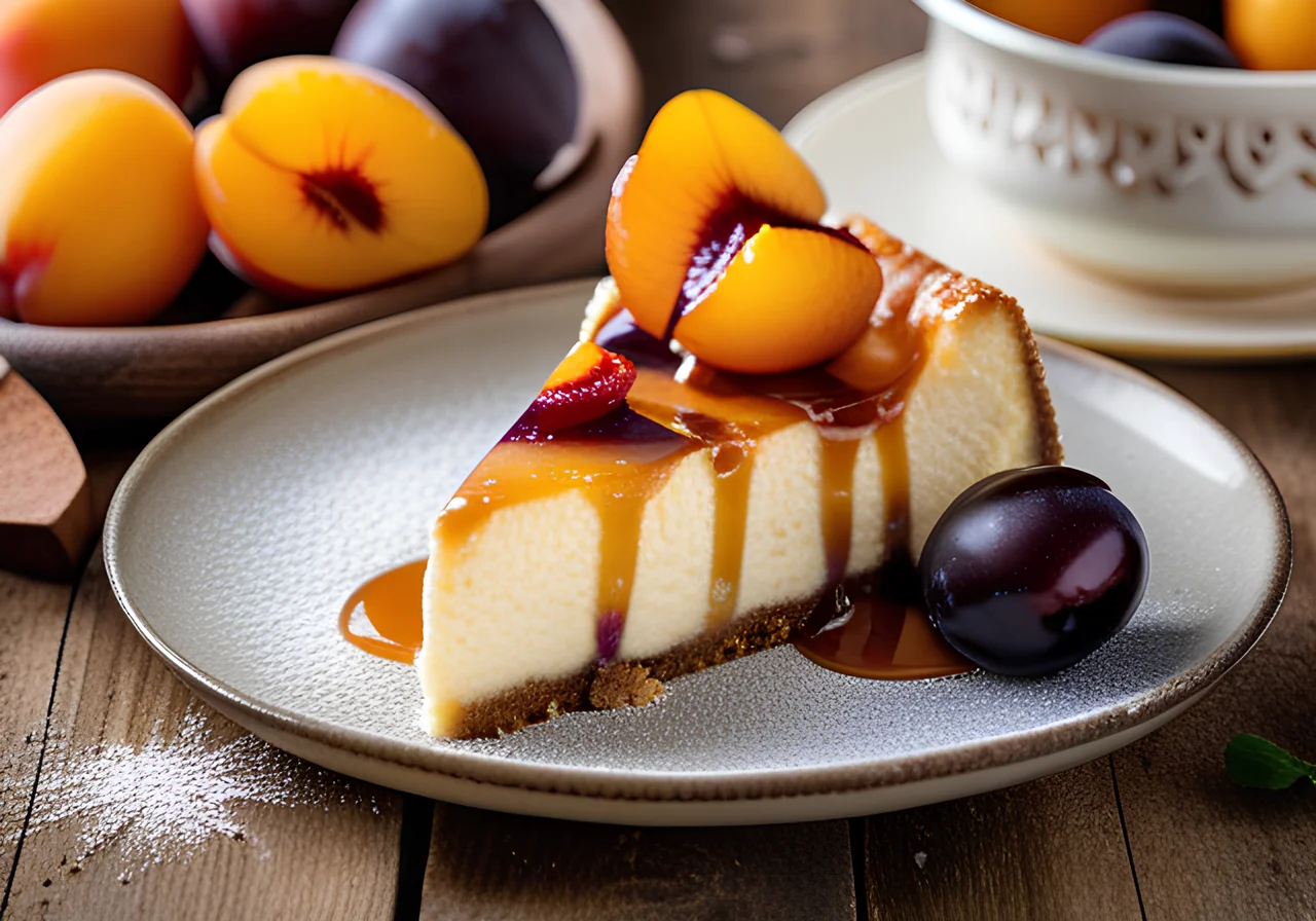 Plum Cheesecake