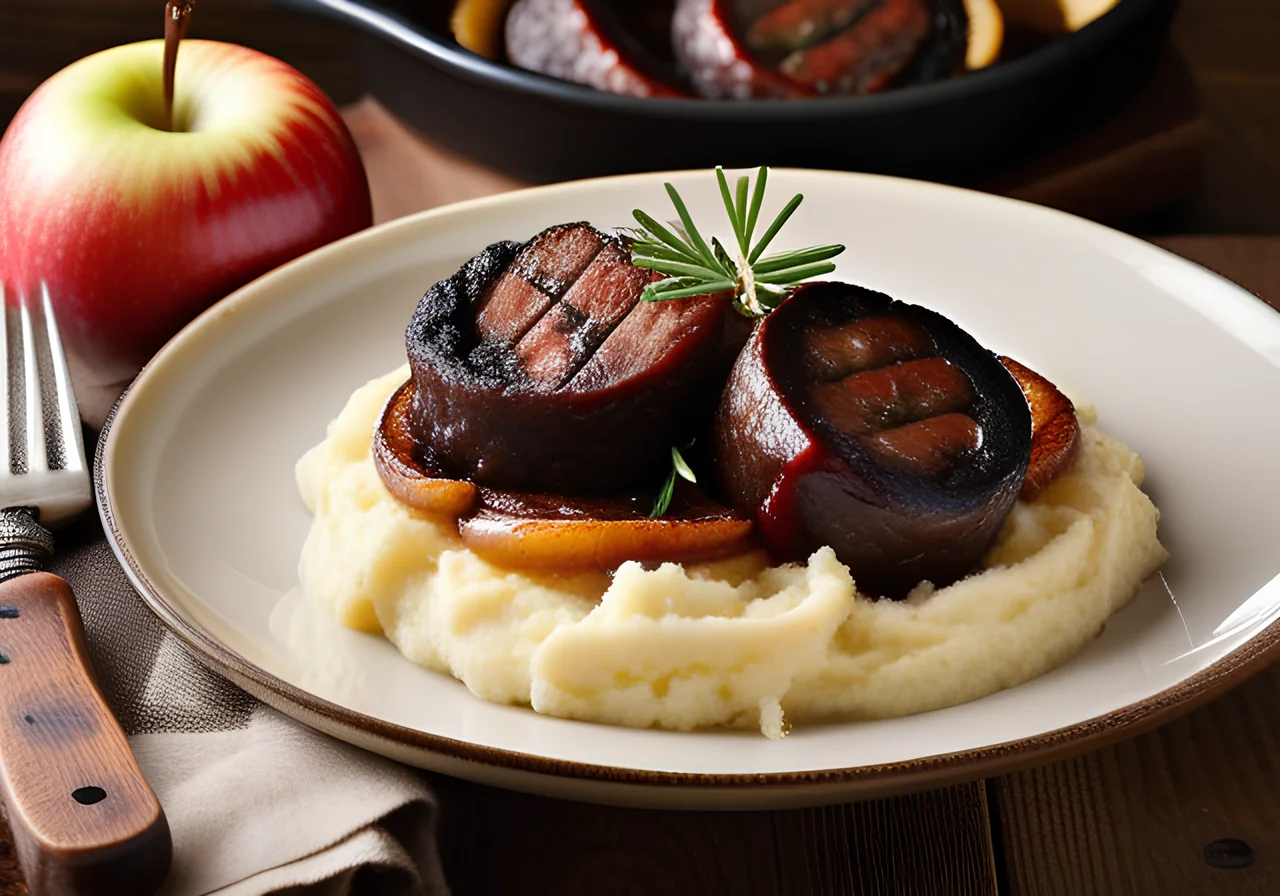 Pan‑fried Blood Sausage with Apple‑Mashed Potatoes