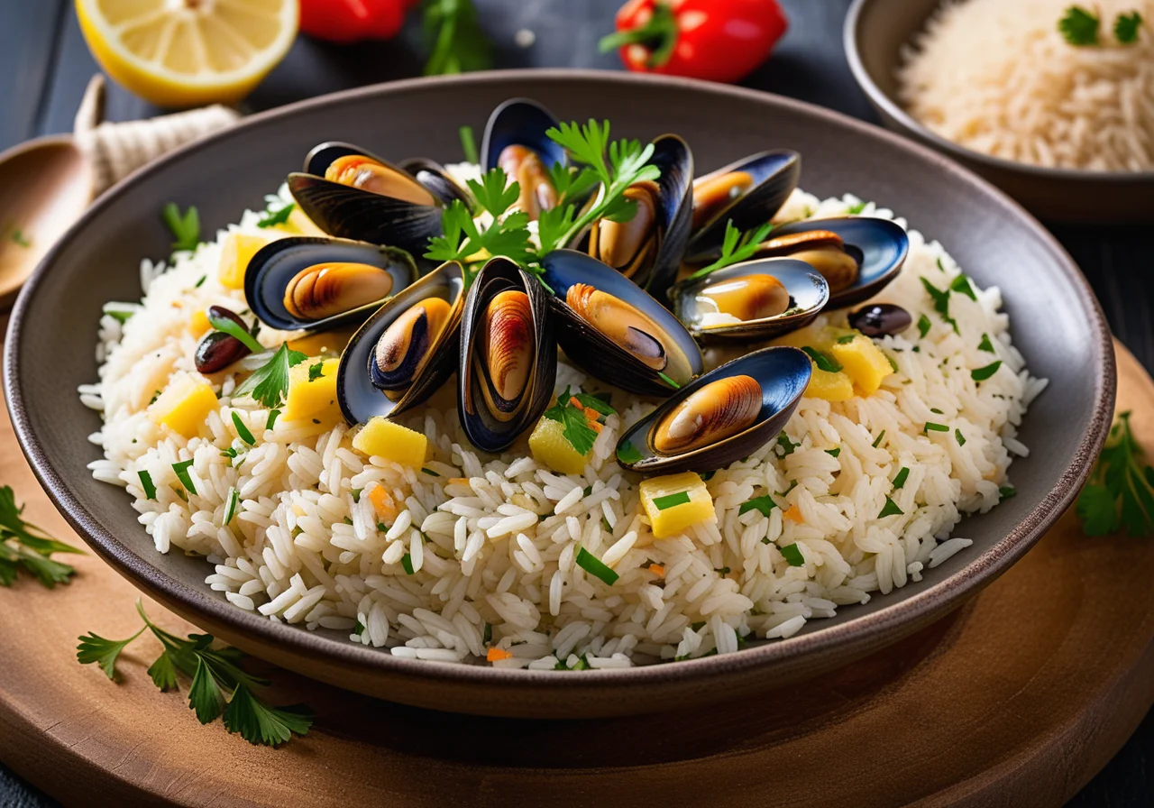 Rice Mussel Salad