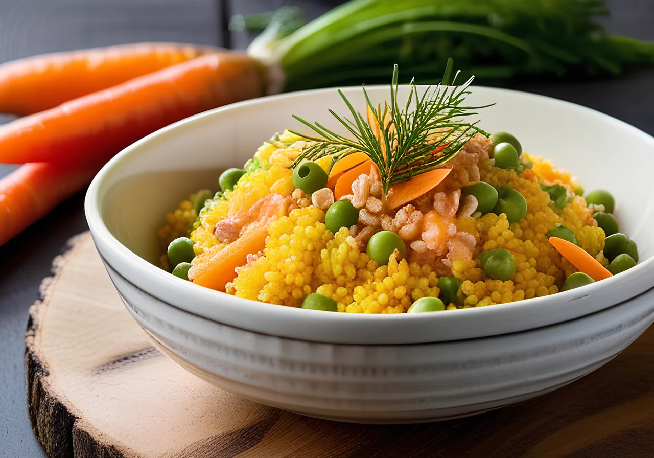 Couscous with Peas and Carrots