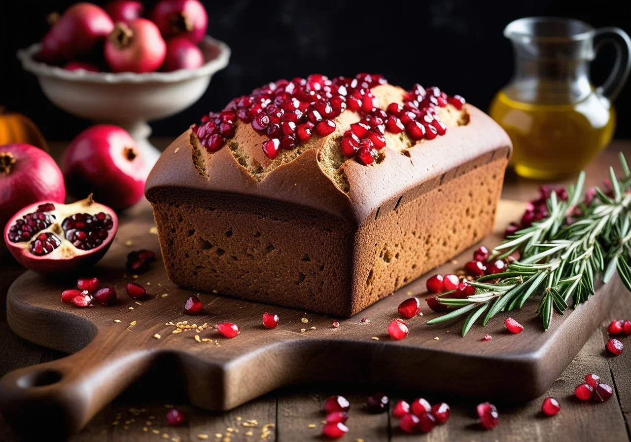 Bread with Pomegranate and Pumpkin Seeds