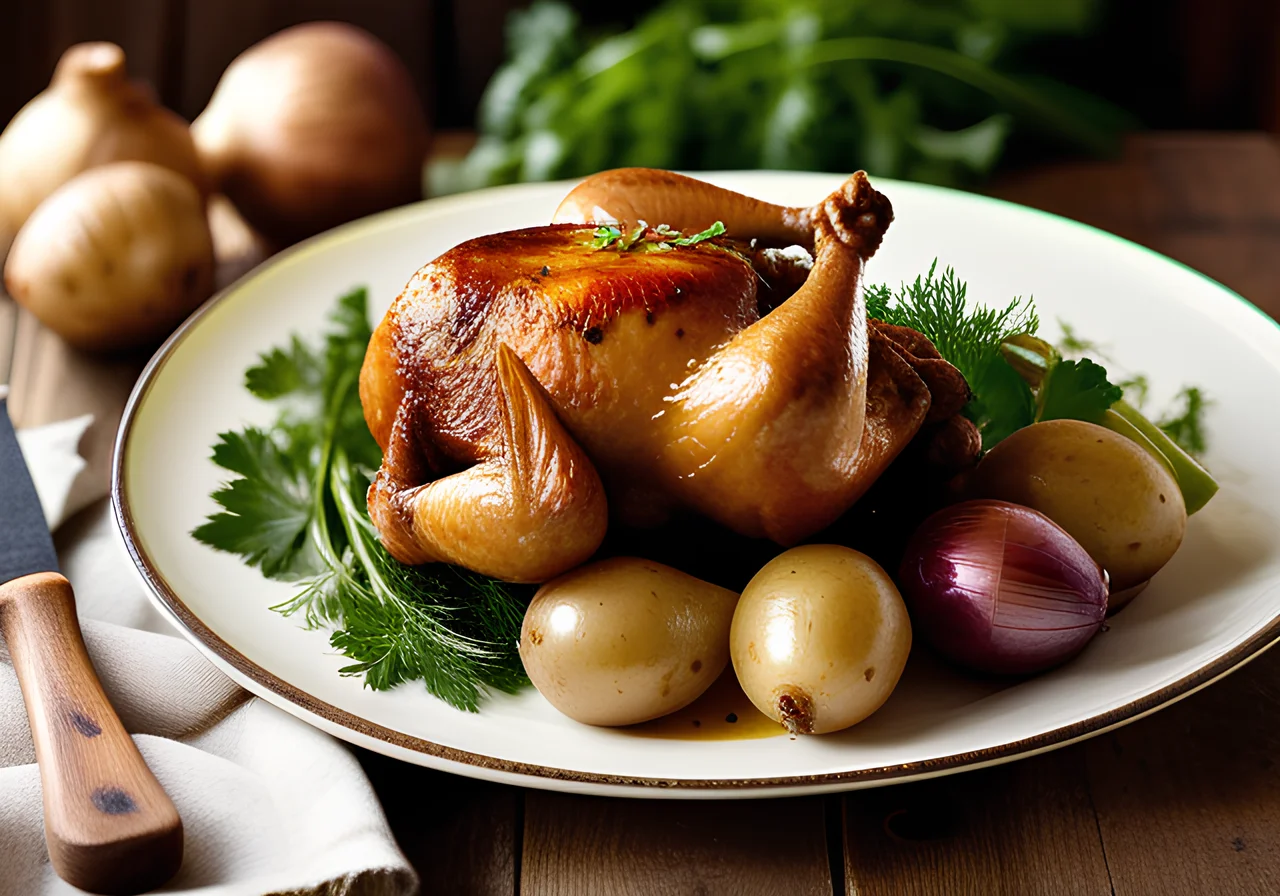 Pearl Chicken with Oven Roasted Potatoes