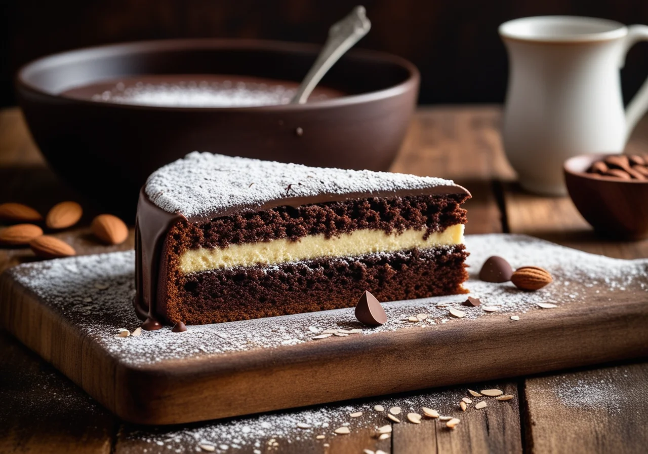 Simple Chocolate Cake with Little Flour