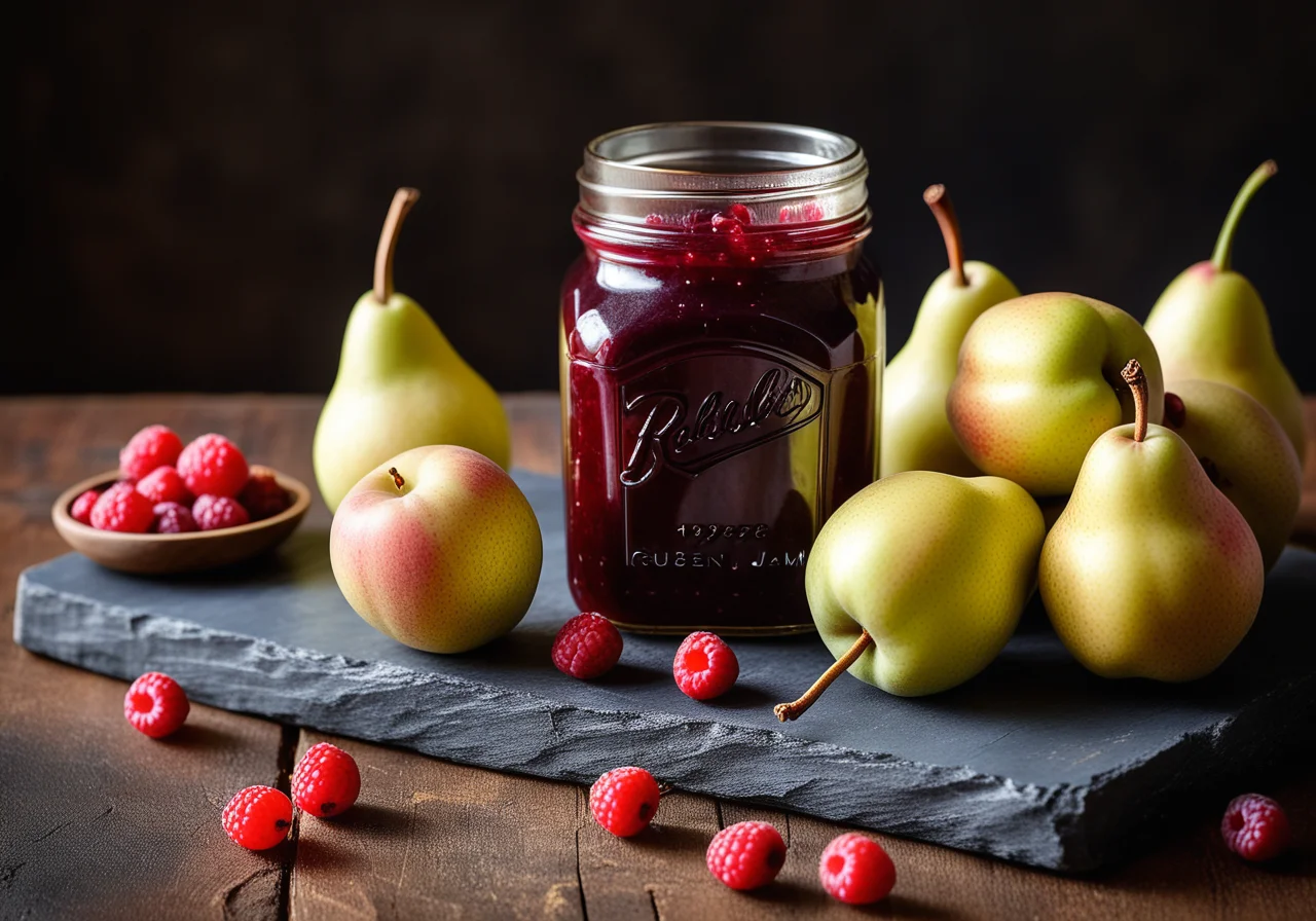 Lingonberry Jam with Pears