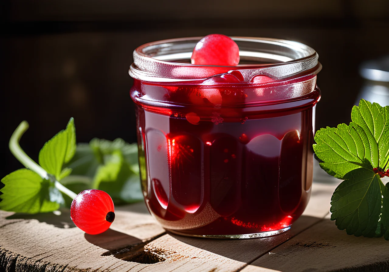 Rhubarb Jelly with Currants