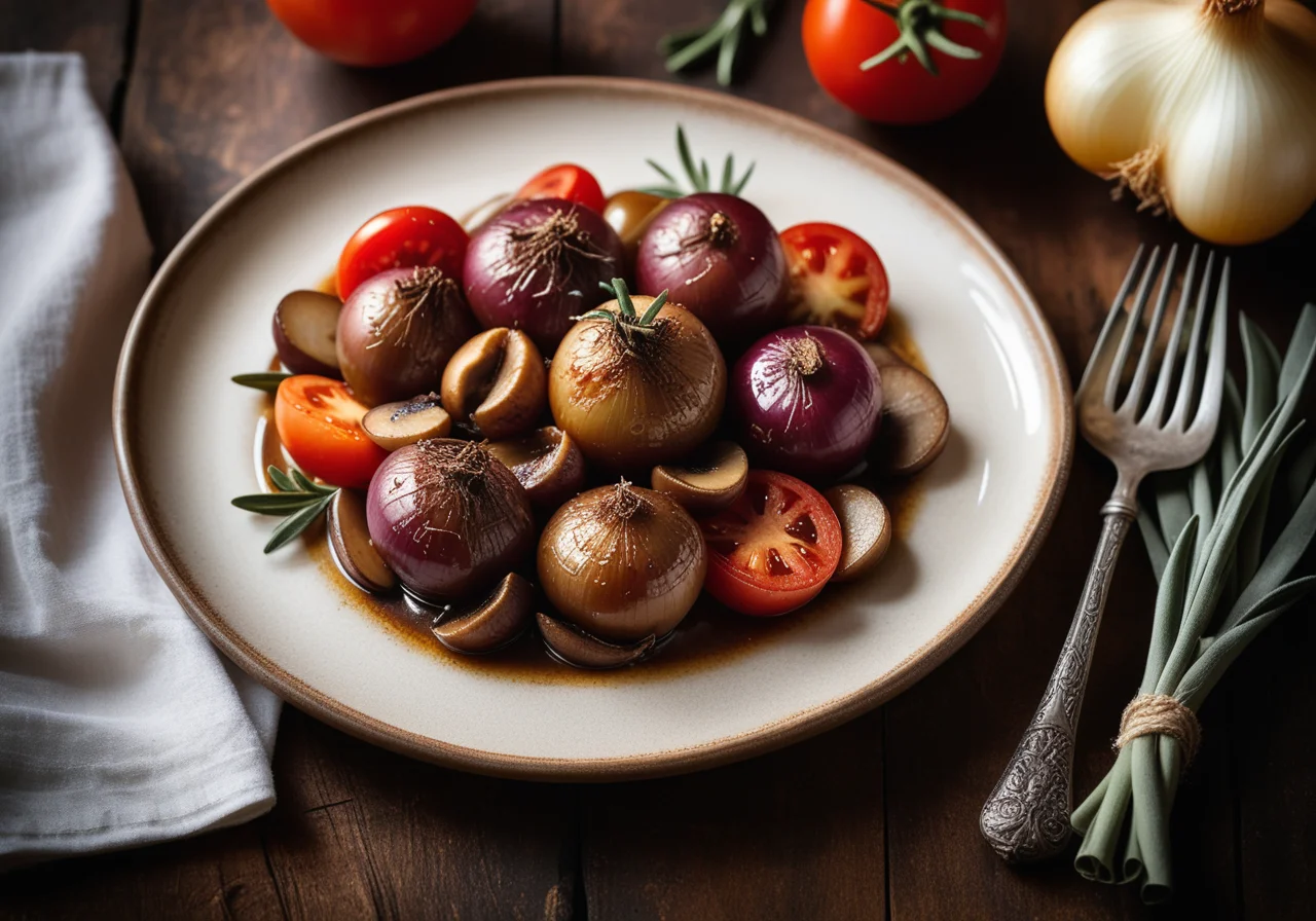 Stuffed Braised Onions