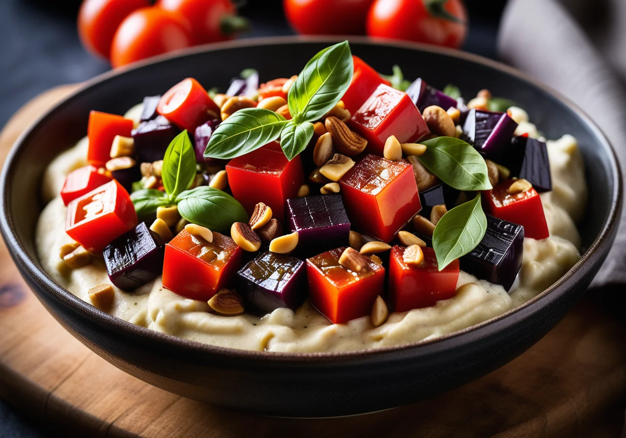 Eggplant and Celery in Sweet-Sour Marinade (Caponata)
