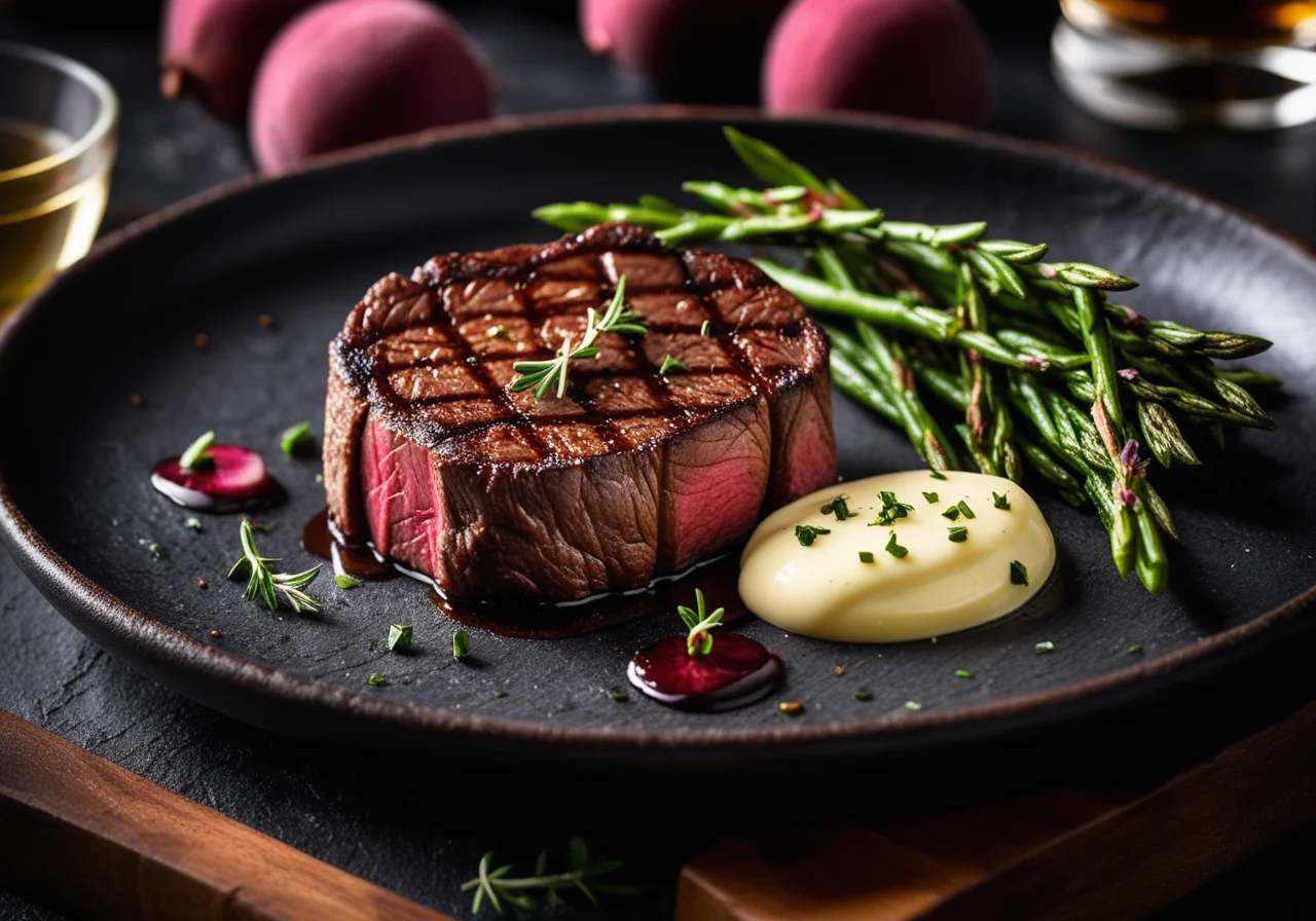 Test the doneness of a steak