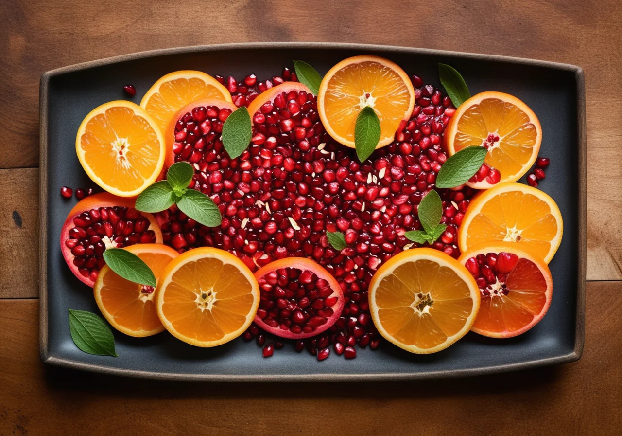 Orange Salad with Pomegranate