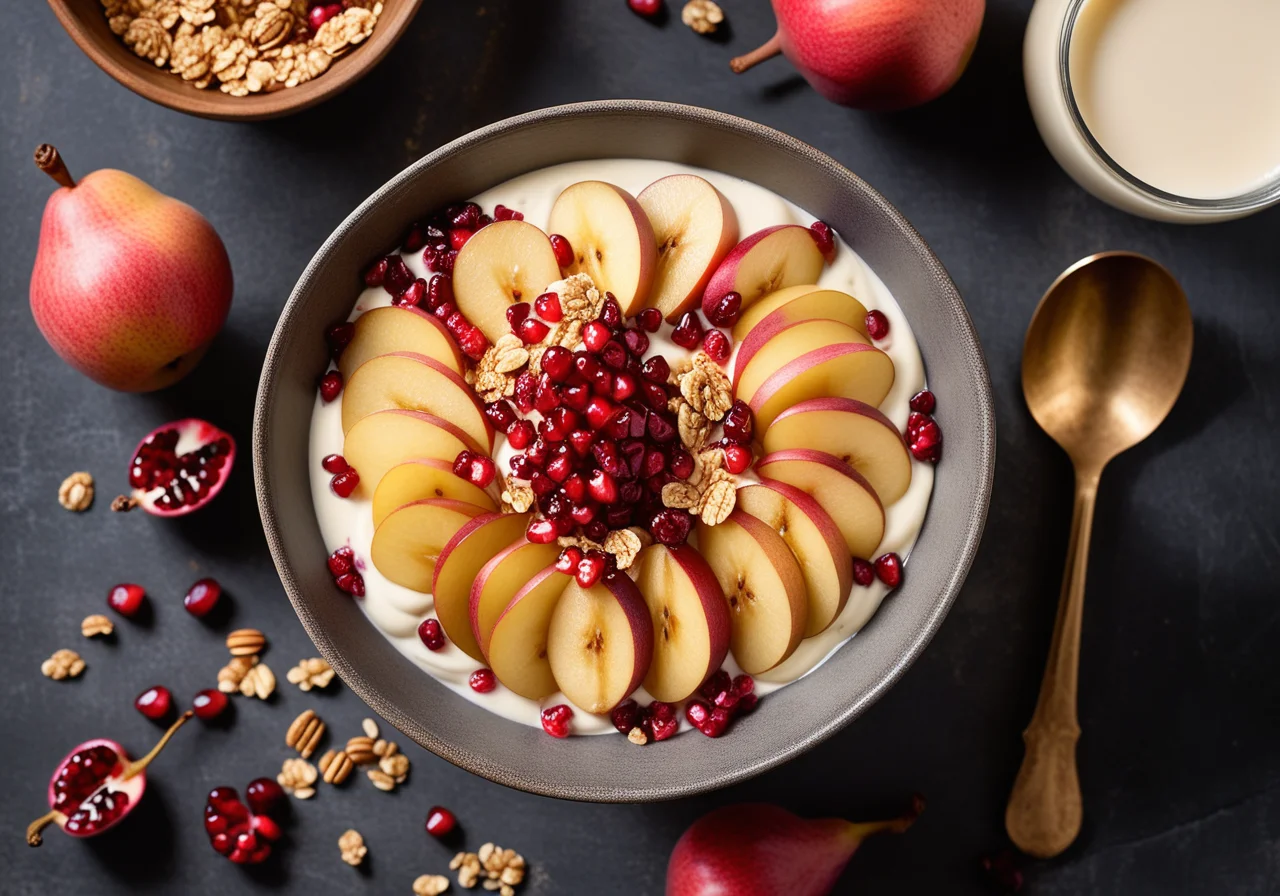 Pear and Pomegranate Muesli