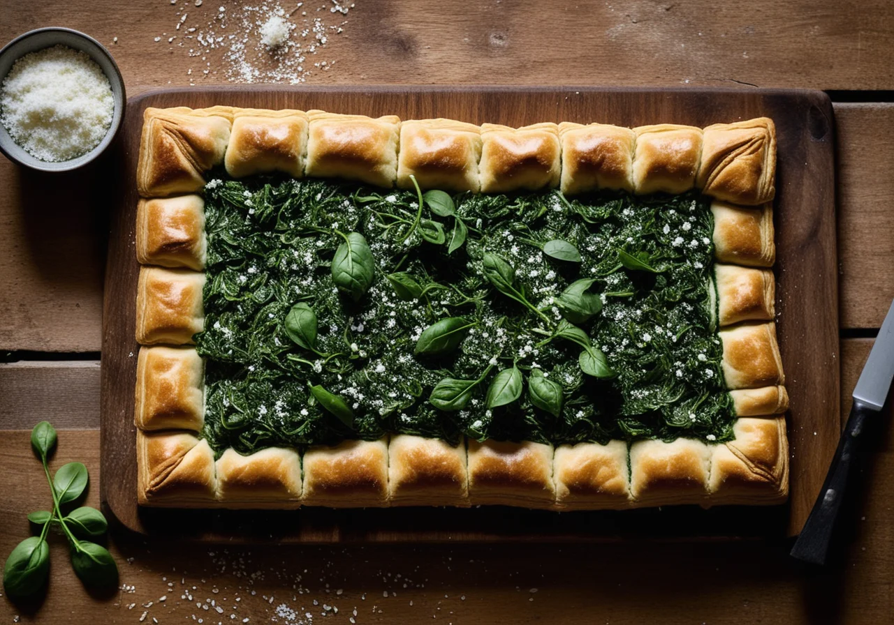 Spinach Filled Puff Pastry