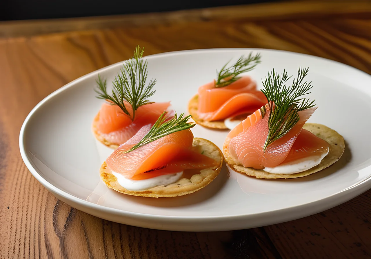 Blinis with Salmon