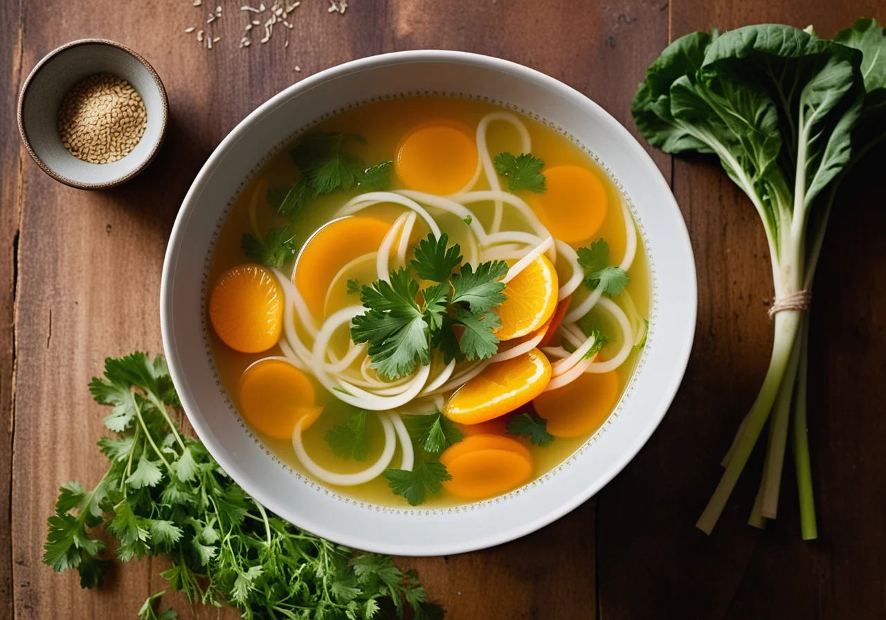 Clear Summer Vegetable Soup