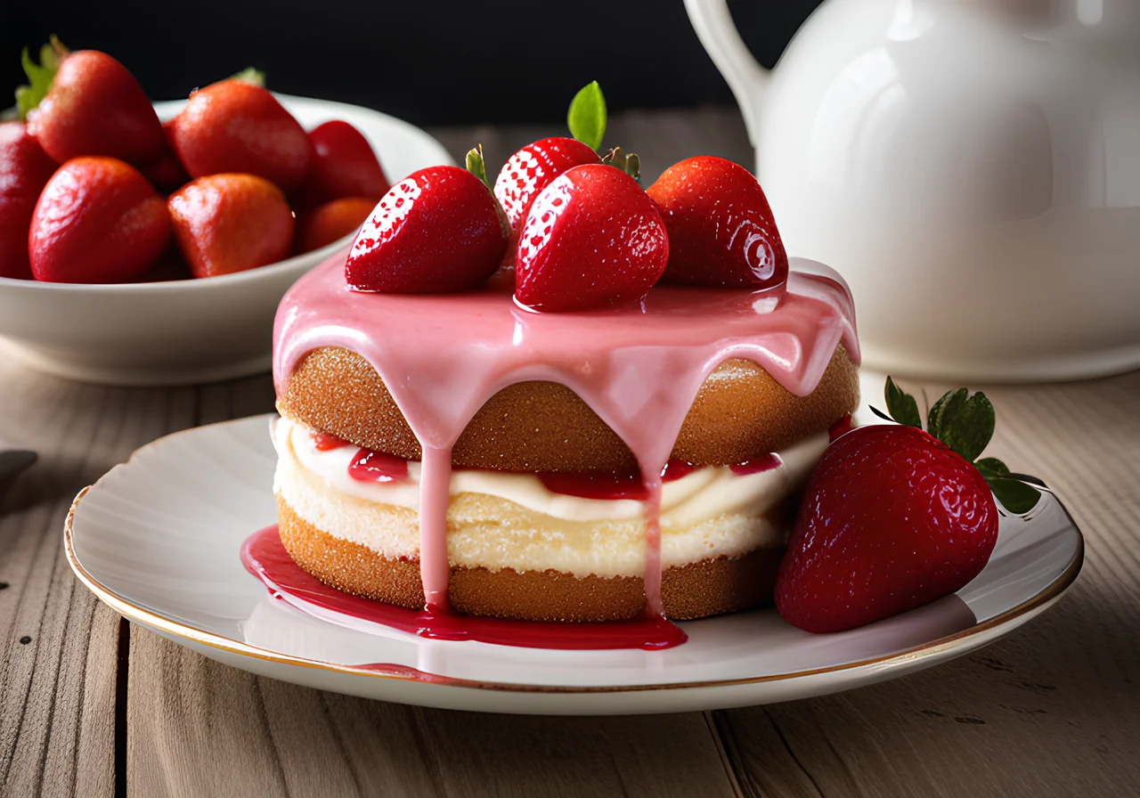 Strawberry Cream Cake