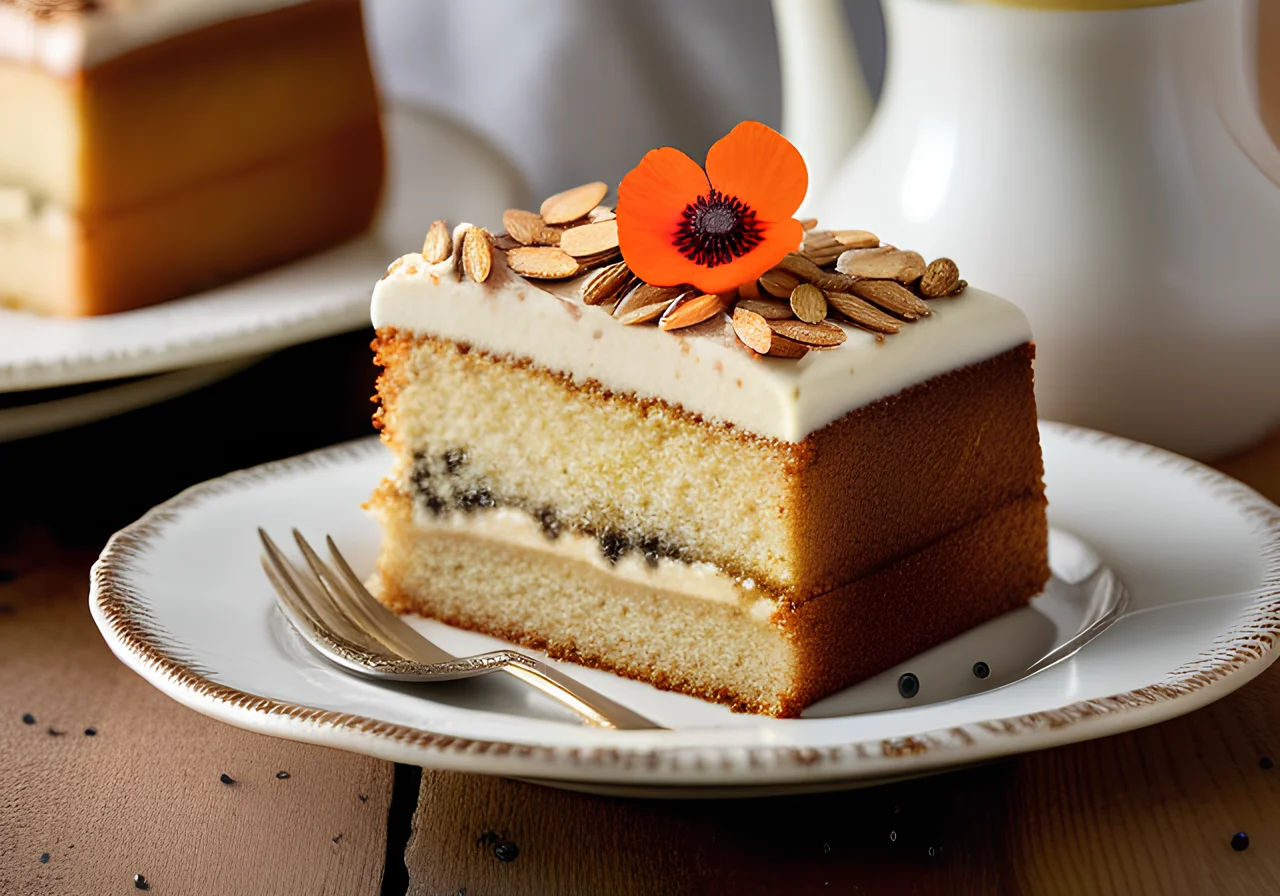 Poppyseed‑Almond Cake