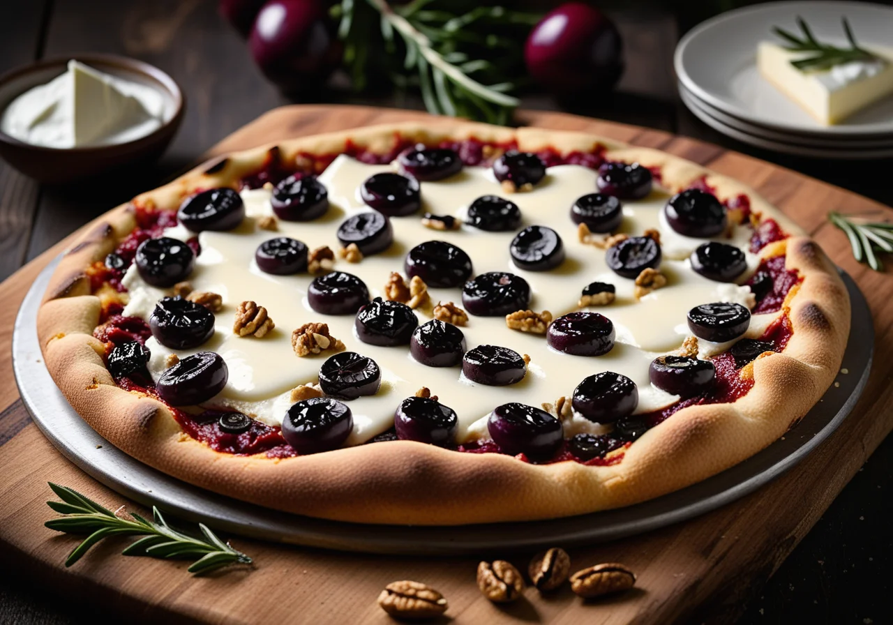 Mangold Pizza with Tuna and Olives